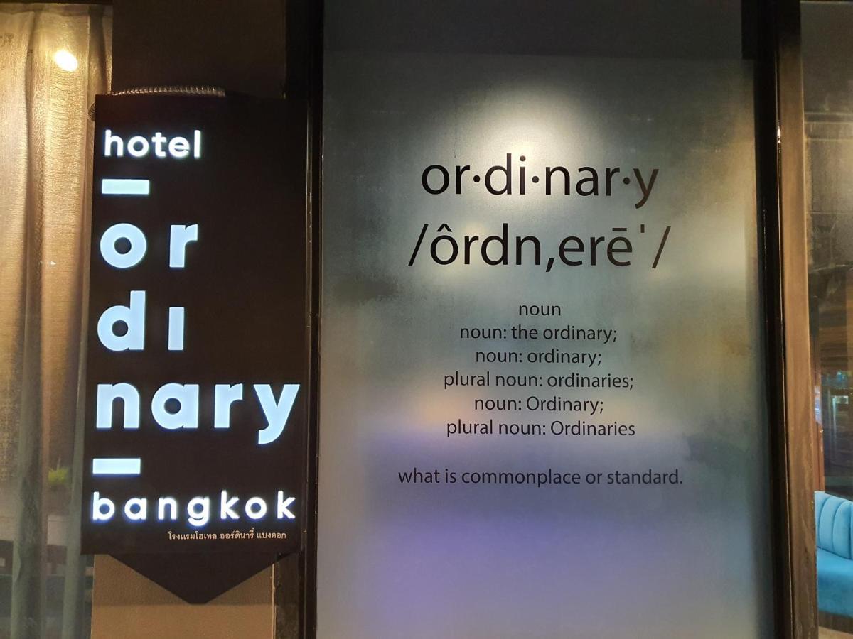 Hotel Ordinary Bangkok Exterior photo